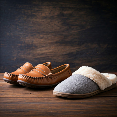 moccasins and slippers