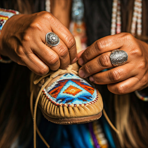 beaded moccasins