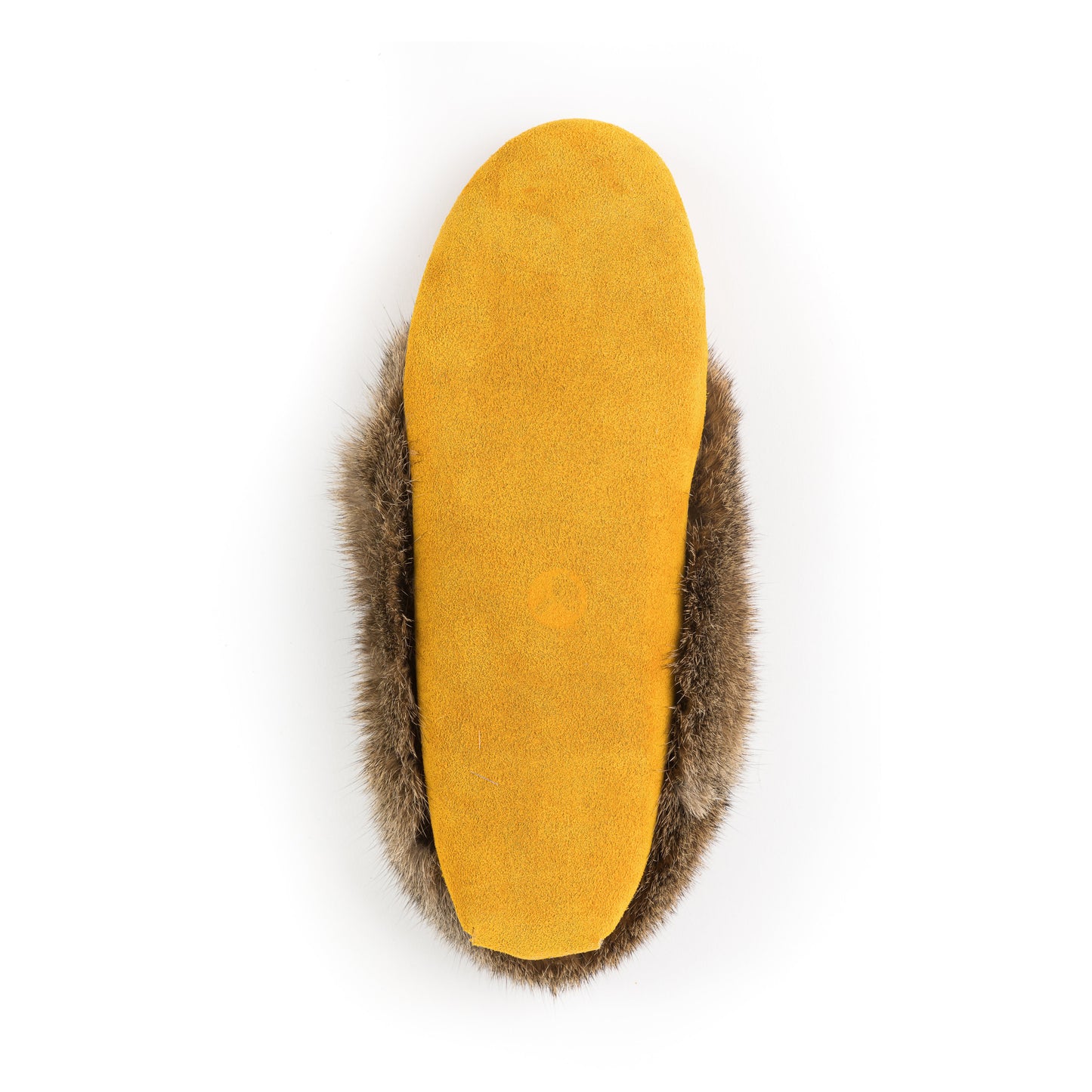 Tänionnieha' Tan Rabbit Fur Moccasins - Hand-Beaded Suede - Canadian Indigenous Made