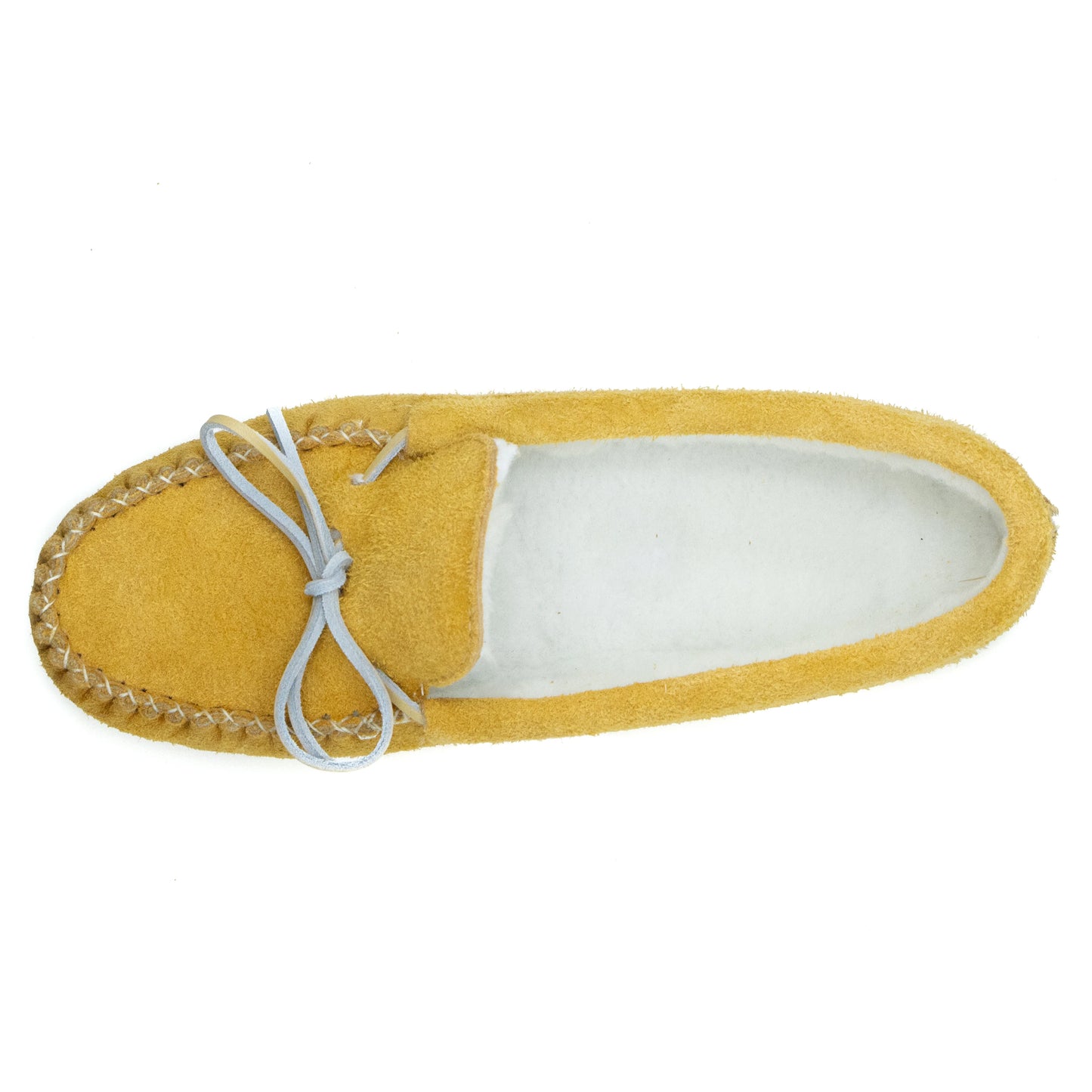 Men's Indian Tan Suede Moccasins With Fleece Lining