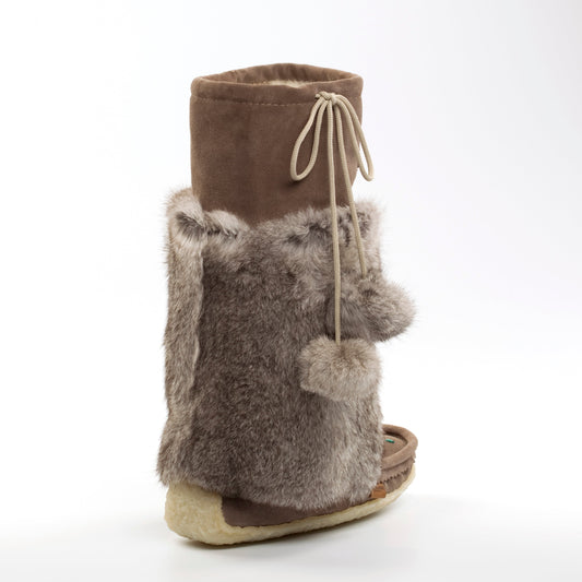 Tall grey mukluks