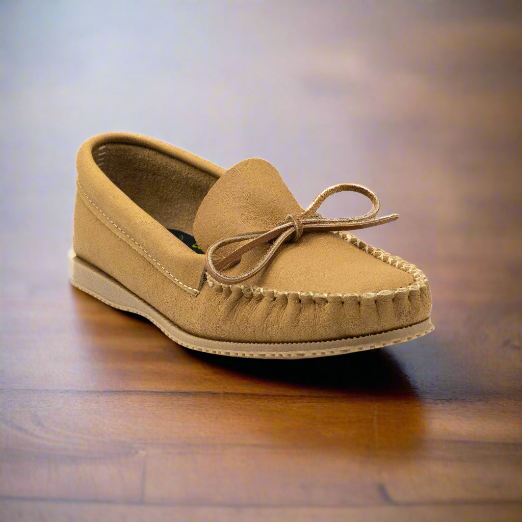mens maple moose hide moccasins nmade in canada