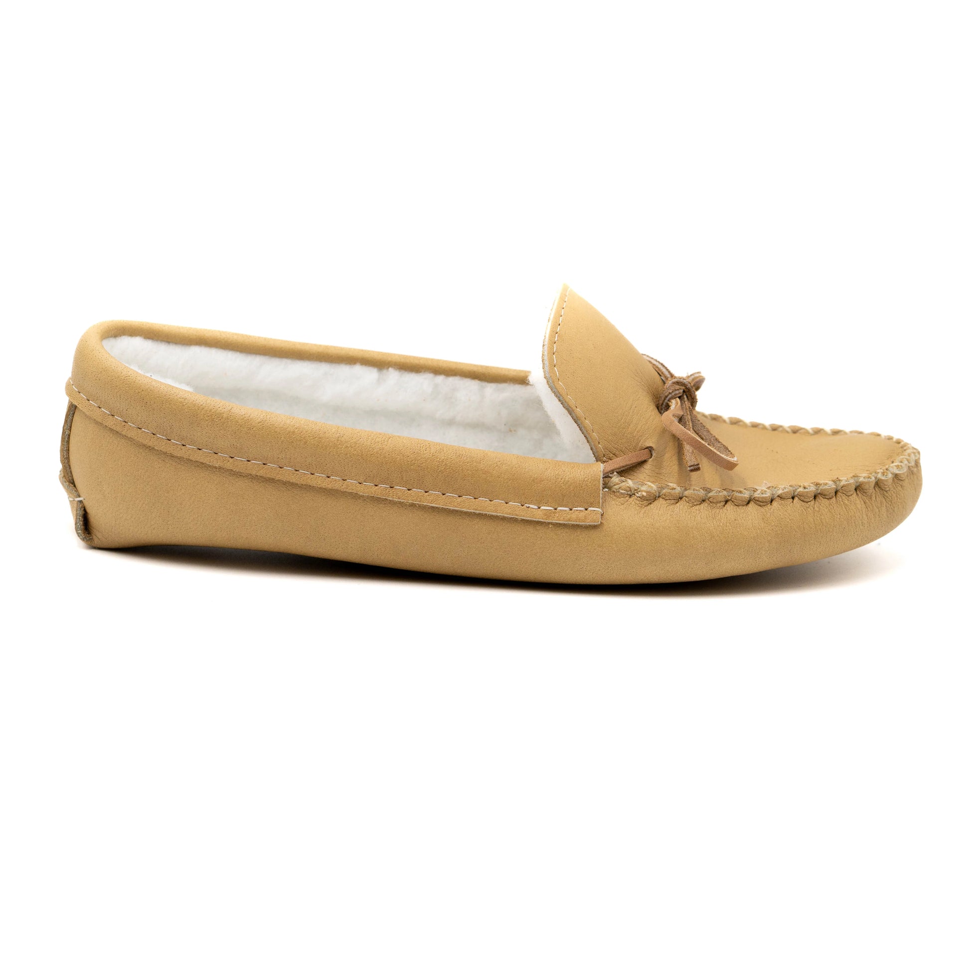 Mens moosehide fleece lined moccasins Canada bastien moccasins Canada