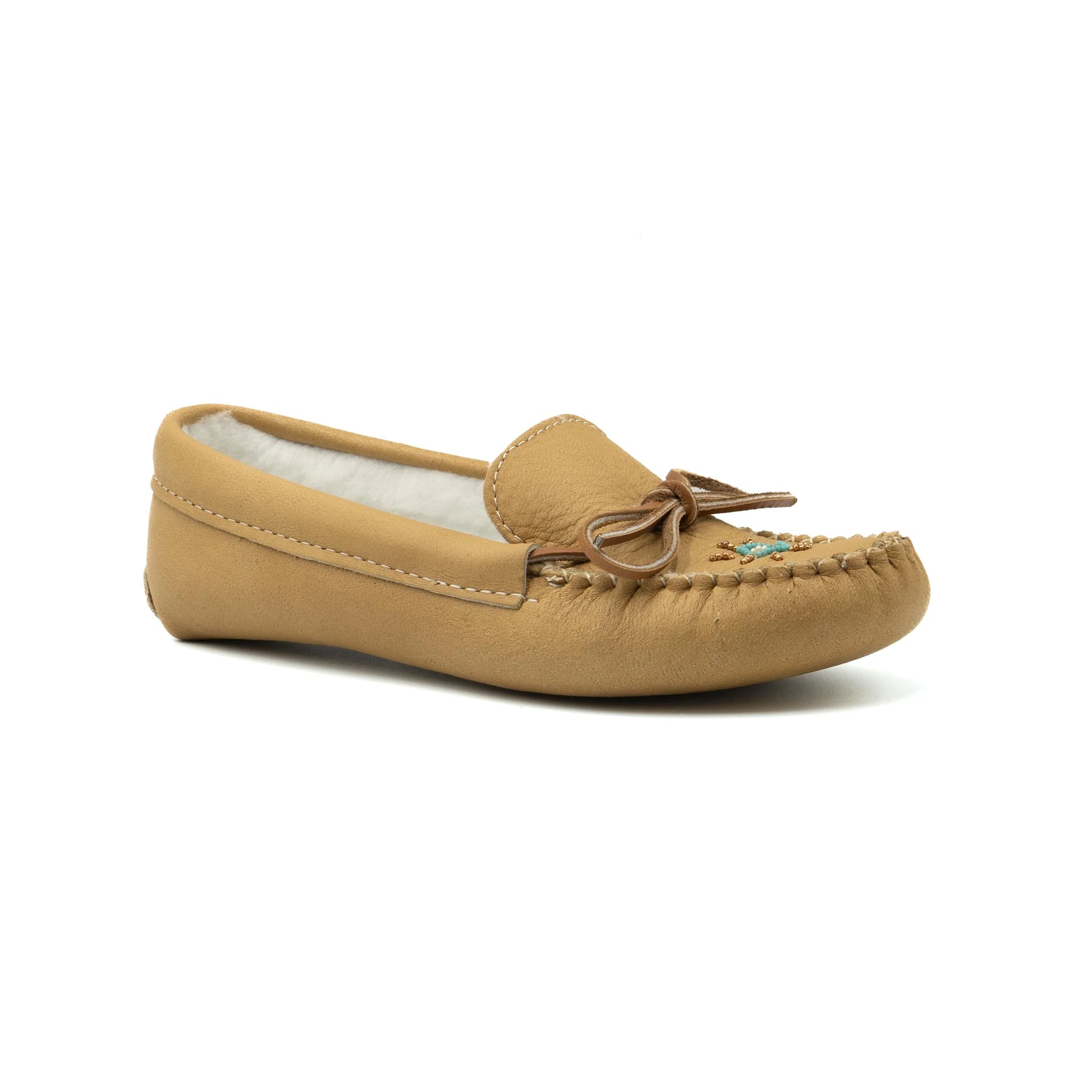 Bastien 442W Maple Moosehide moccasins made in Canada