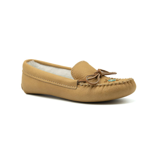 Bastien 442W Maple Moosehide moccasins made in Canada