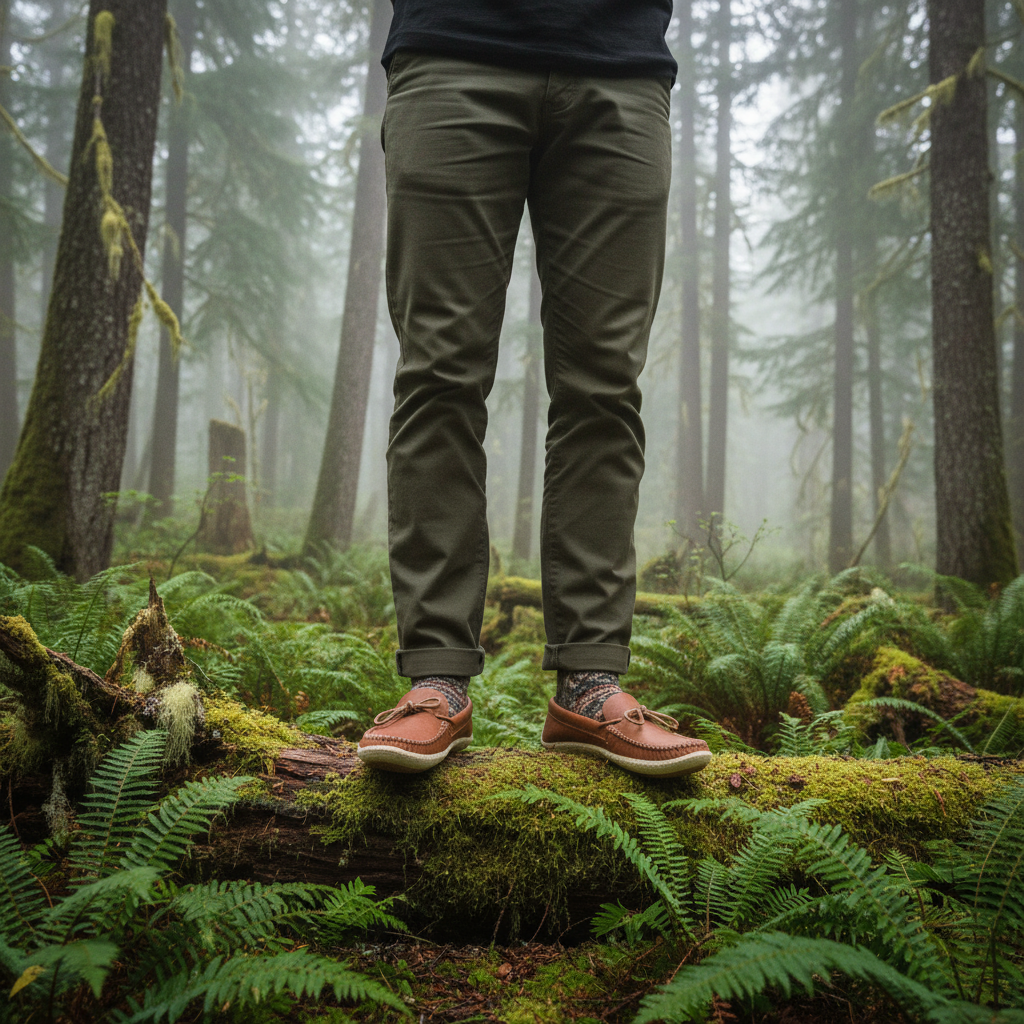 Ohkwesen' Men's Leather Moccasins - Loafer Style Cowhide & Crepe Sole