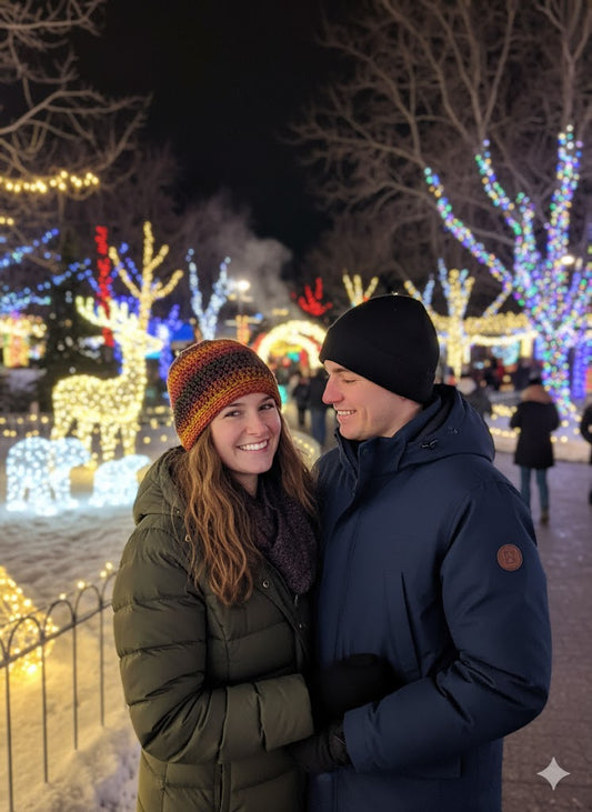 Rosie's Garden Handcrafted Slouchy Beanie - Autumn Glow