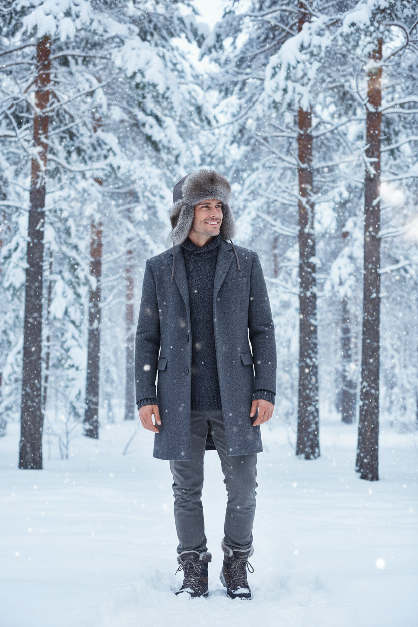 Tecumseh Canada Lynx Shade Fox Fur Bomber Hat - Handcrafted in Canada