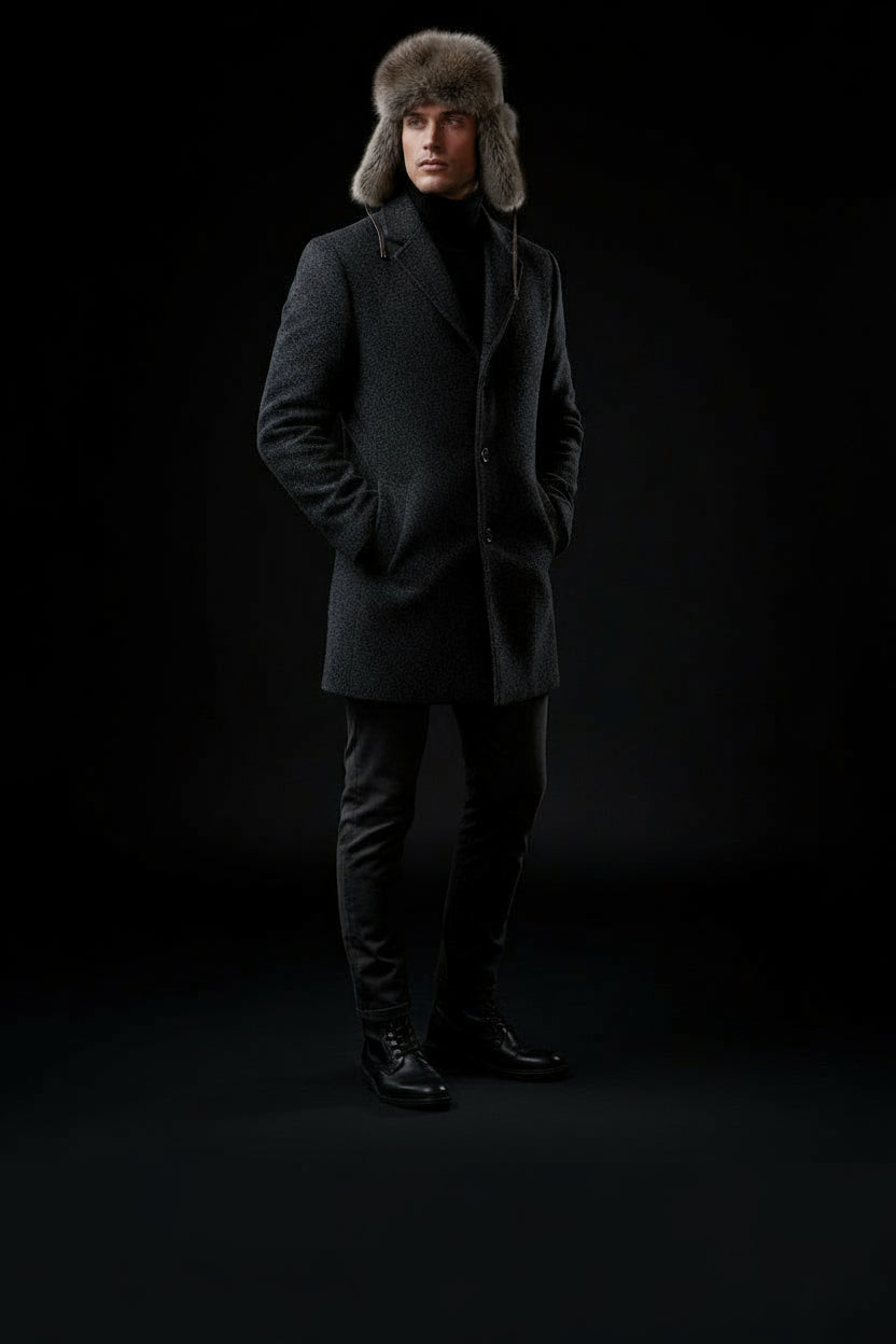 Tecumseh Canada Lynx Shade Fox Fur Bomber Hat - Handcrafted in Canada