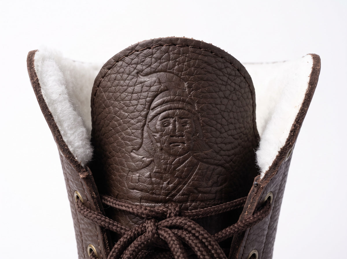 Men's Tecumseh Handcrafted Rocky Oil Leather Snowshoe Boots | Authentic Canadian Made & Sheepskin Lined