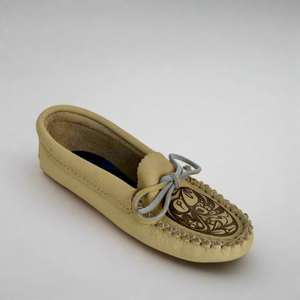spirit moccasins with hummingbird made in canada