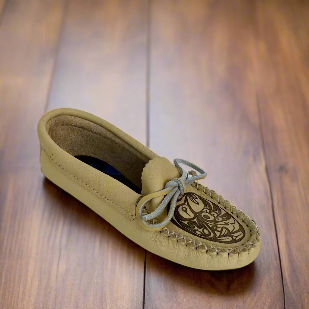 spirit moccasins with hummingbird made in canada