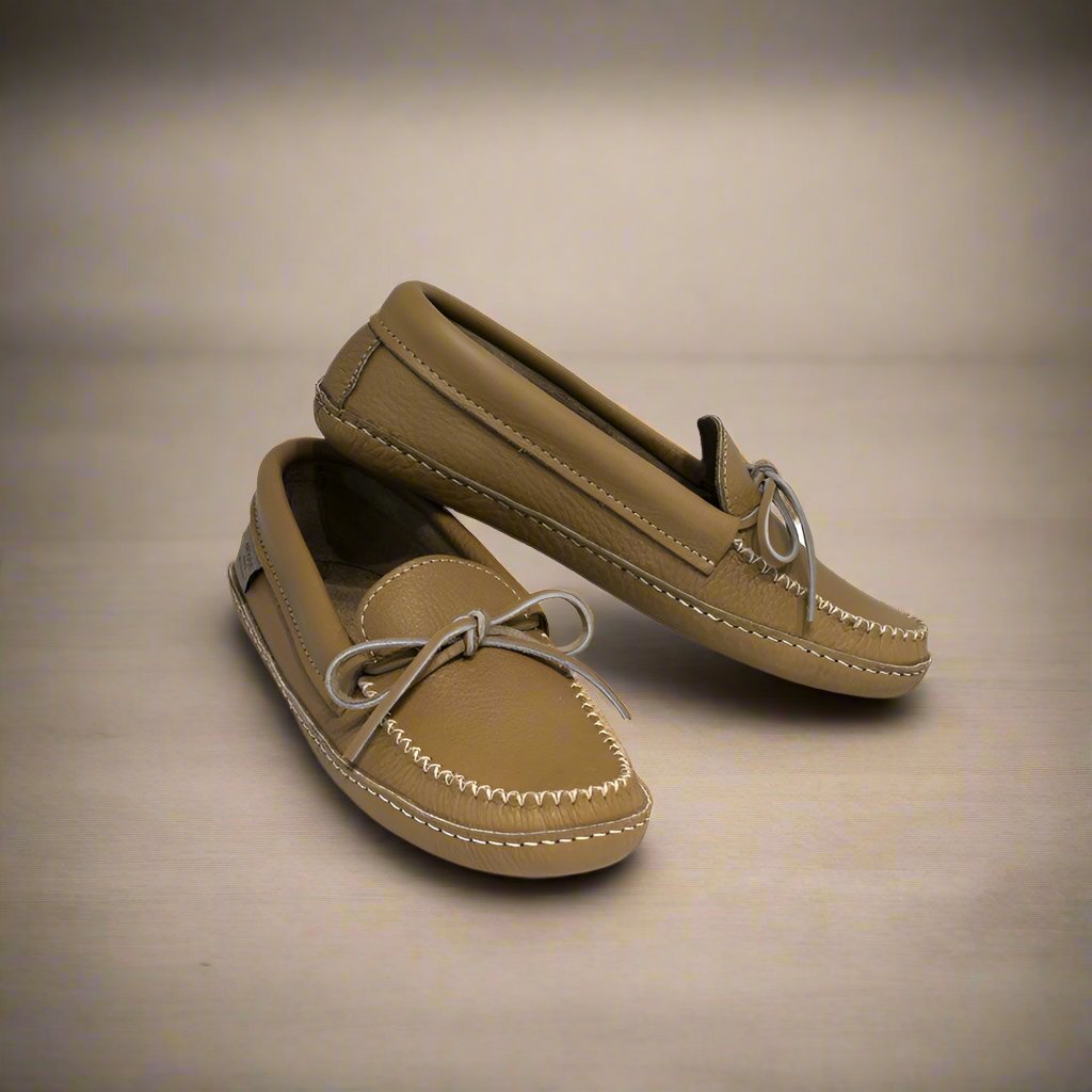 Men's Laurentian Chief Cork Moosehide Moccasins With Double Padded Sole