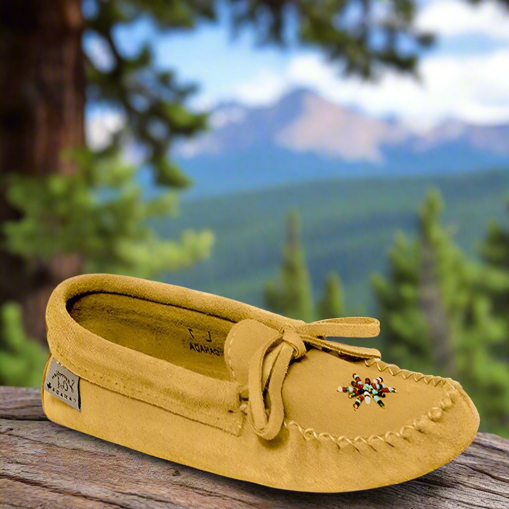 kids moccasins suede