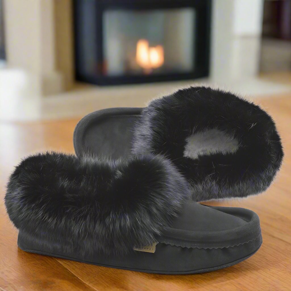 mens fur moccasins laurentian chief