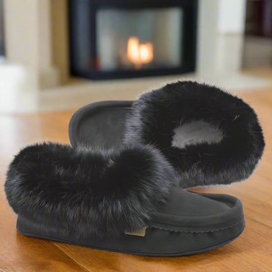 mens fur moccasins laurentian chief