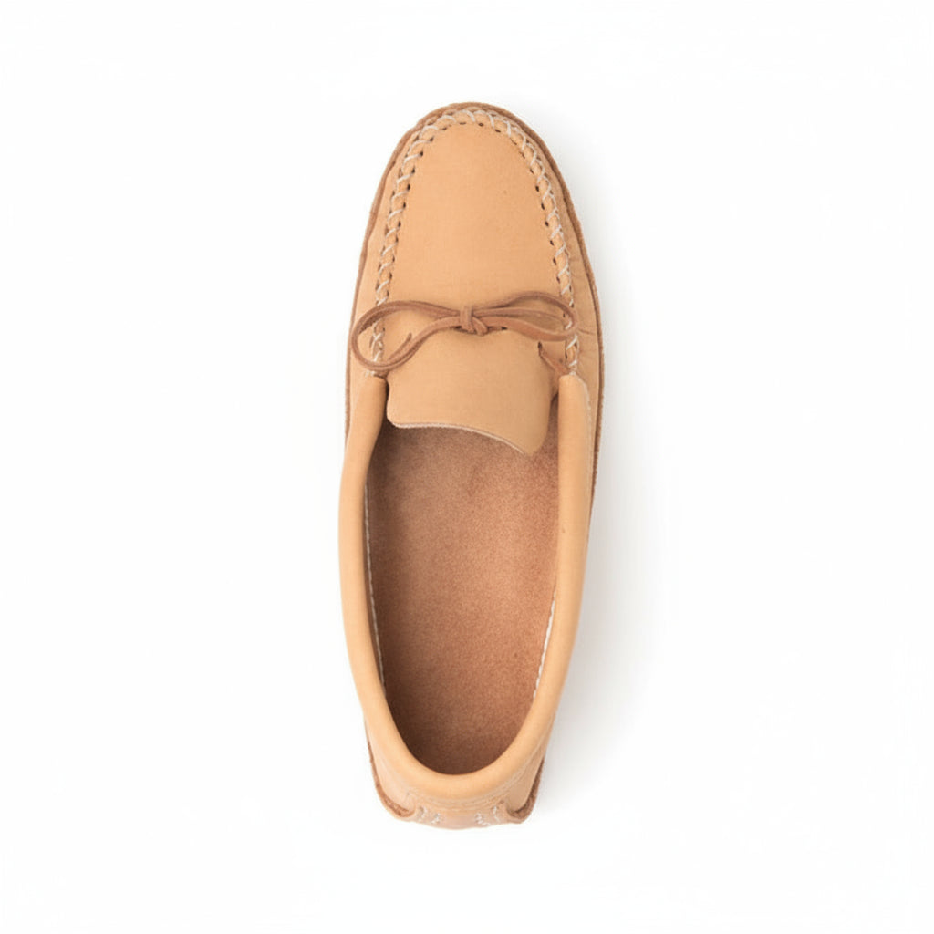 Women's Maple Moosehide Moccasins With Double Padded Sole