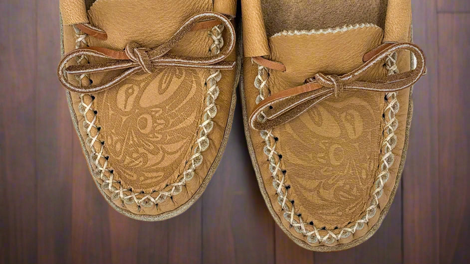 Sneak Peek: Spirit Moccasins' New Hummingbird Embossed Design