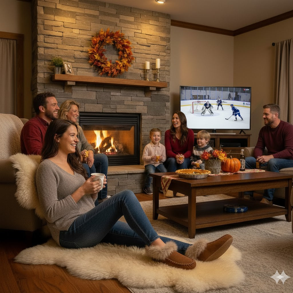 Family having thanksgiving together 