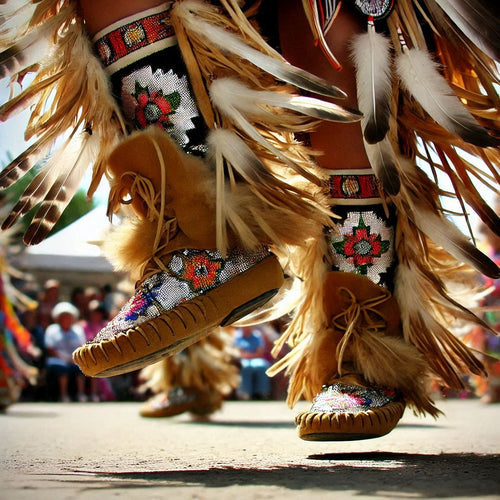 Pow wow dance moccasins for sale