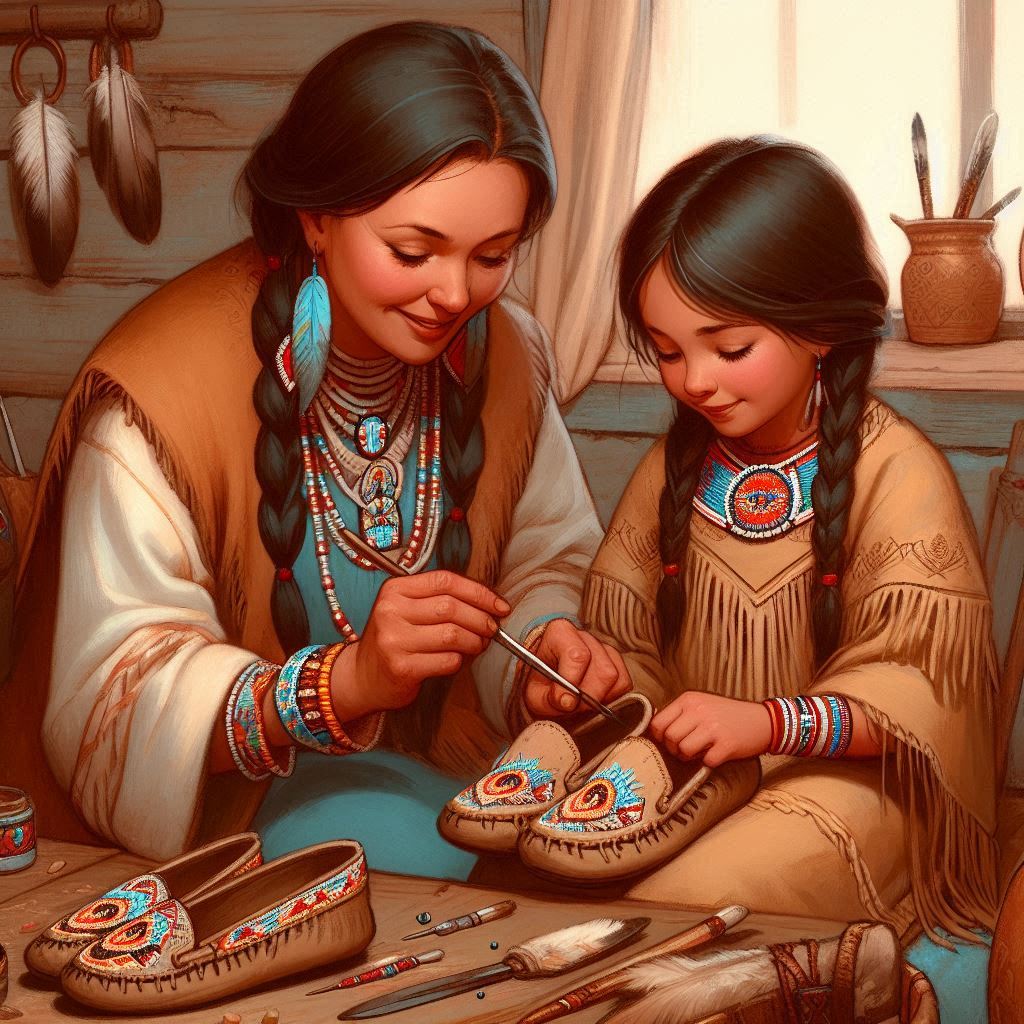 Learning from the beads: Maya's Moccasins 