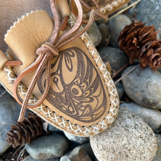 Spirit Moccasins Made in Canada Moccasins with Hummingbird