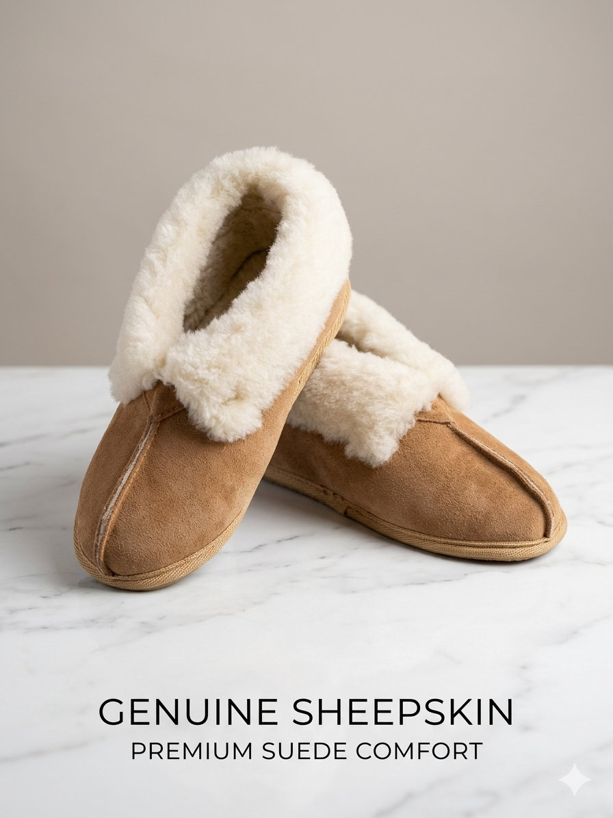 Sheepskin Moccasins & Slippers