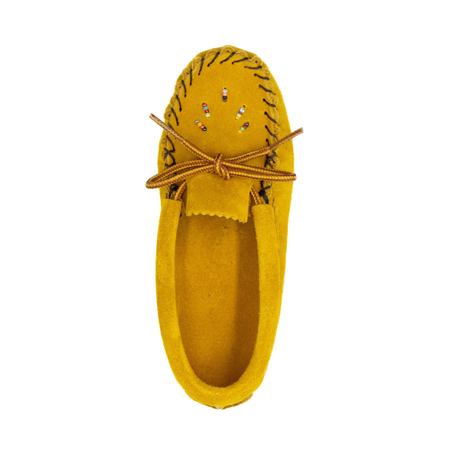 Children's Suede Moosehide Beaded Moccasins