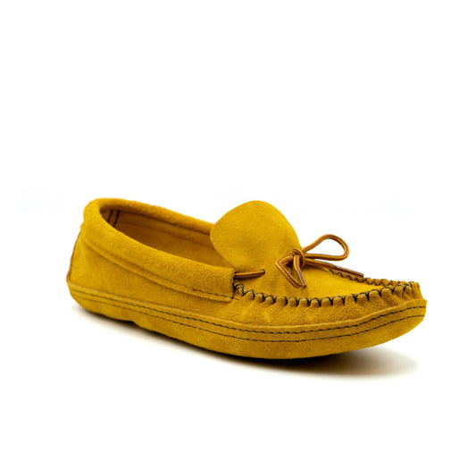 Men's Indian Tan Suede Moccasins With Suede Lining