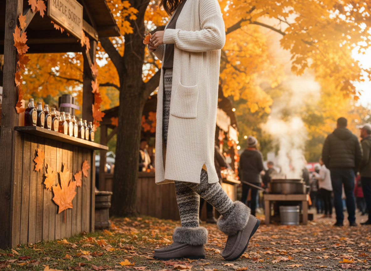 Charcoal Ankle Fur Boots with Grey Rabbit Fur & Hand Beading