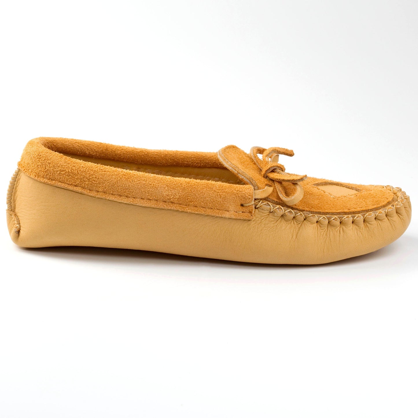 Women's Wild Moosehide Moccasins With Suede Opaque And Padded Sole