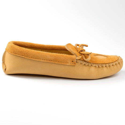 Women's Wild Moosehide Moccasins With Suede Opaque And Padded Sole