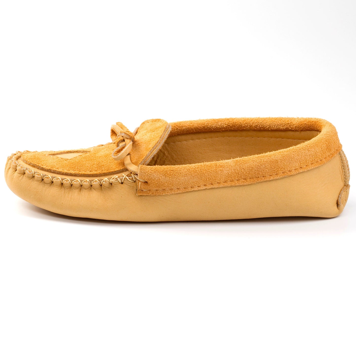 Women's Wild Moosehide Moccasins With Suede Opaque And Padded Sole