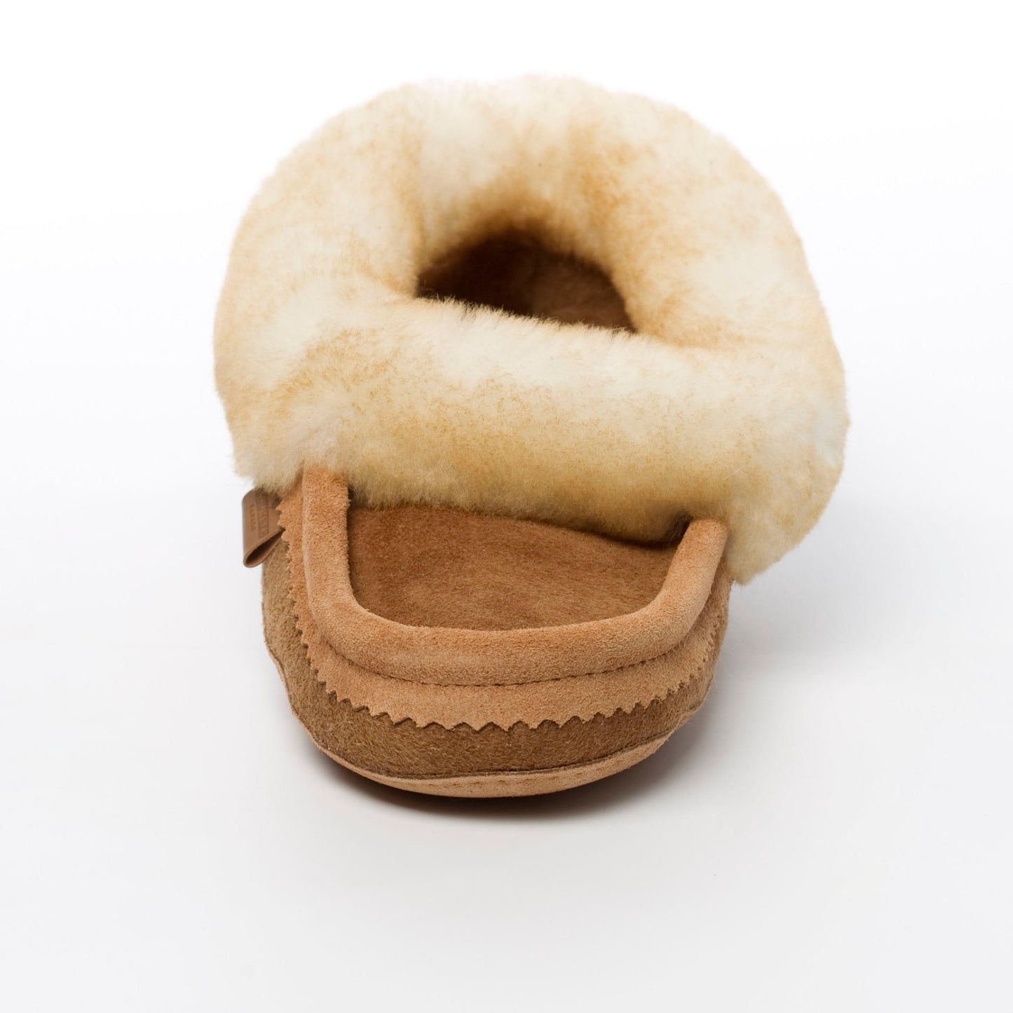 Women's Tecumseh Canada Sheepskin Moccasins In Mocha Suede