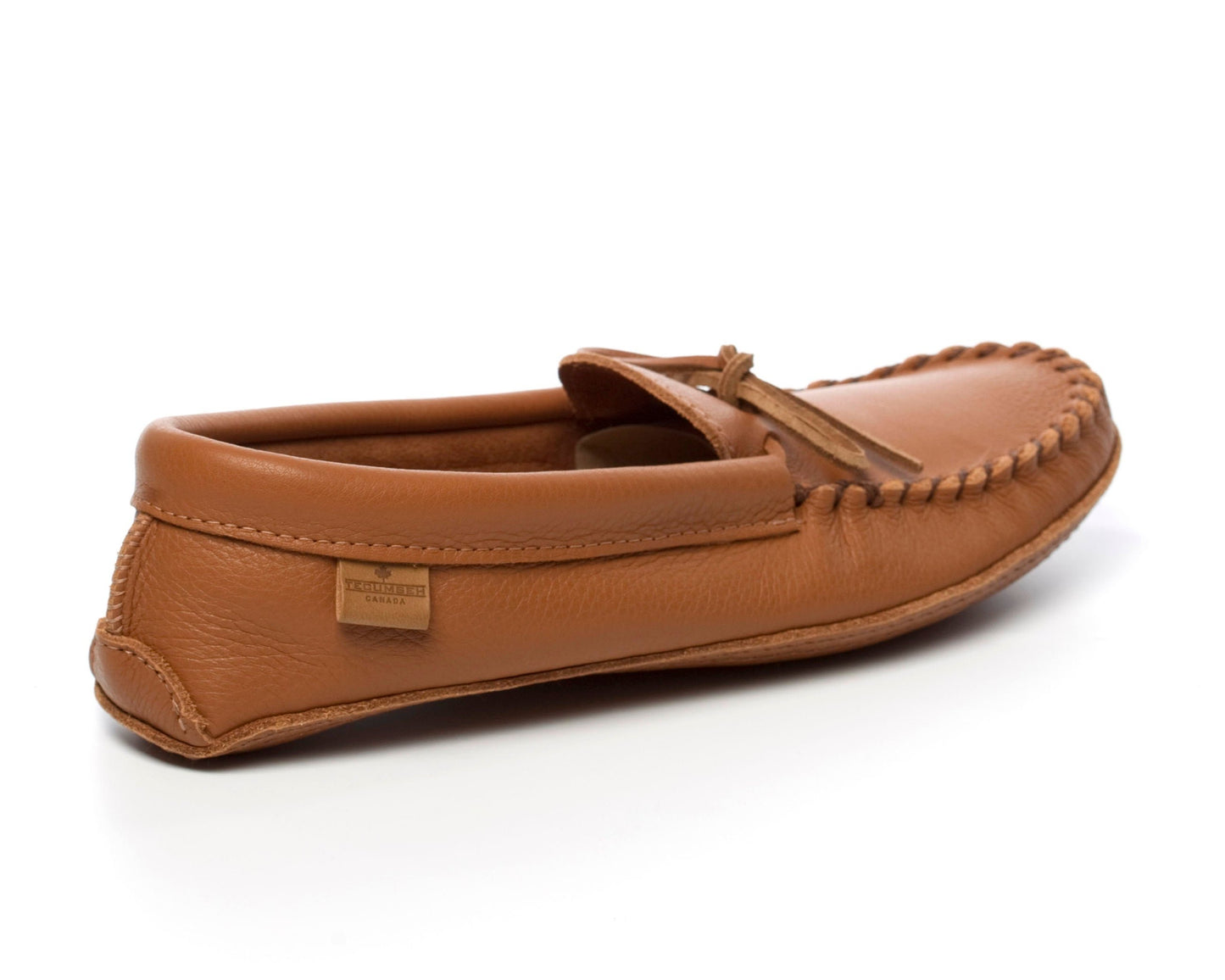 Men's Tecumseh Canada Chestnut Leather Moccasins