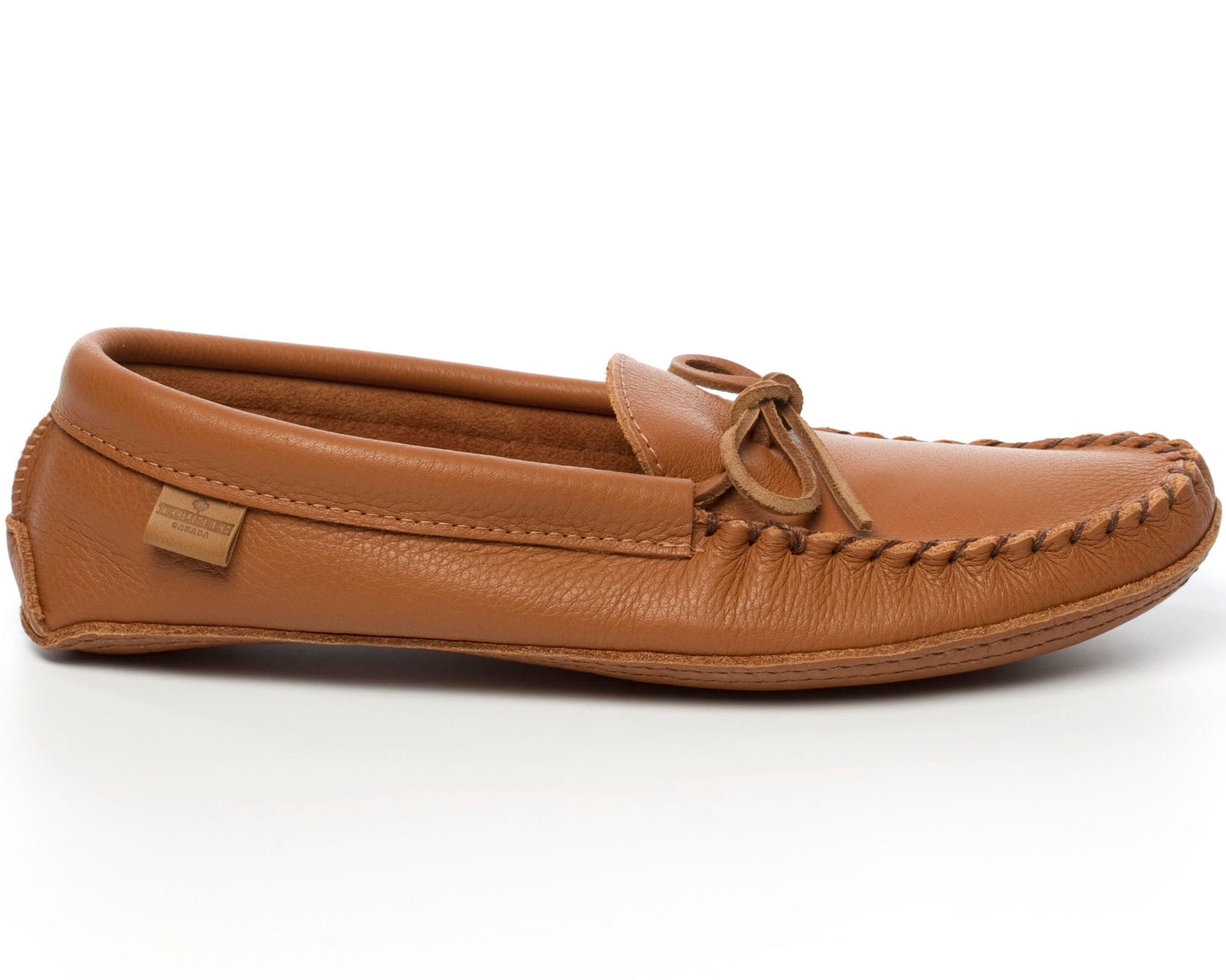 Men's Tecumseh Canada Chestnut Leather Moccasins