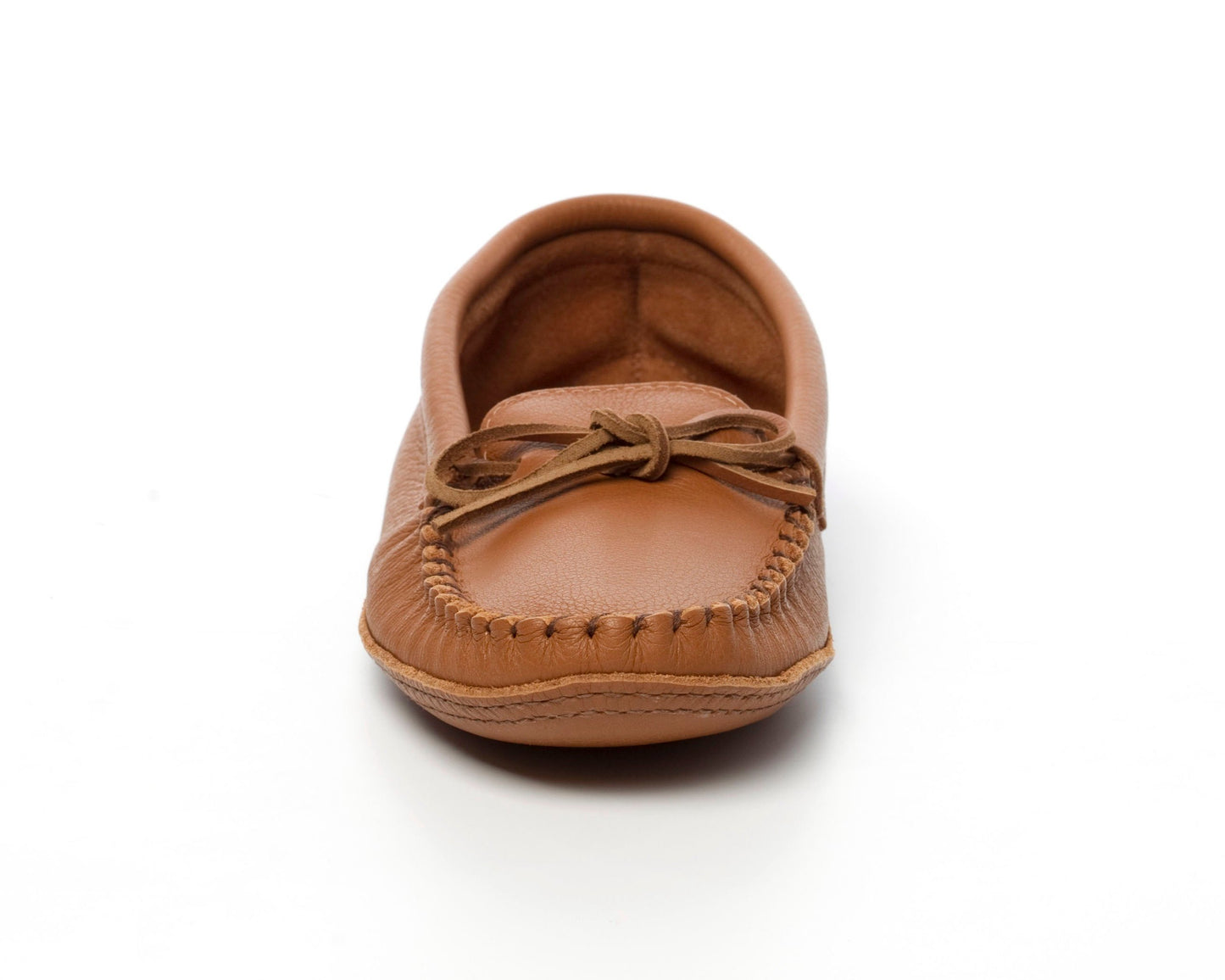 Men's Tecumseh Canada Chestnut Leather Moccasins