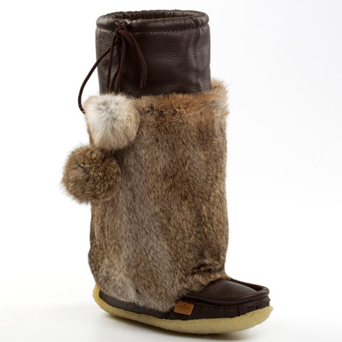 Brown mukluks leather