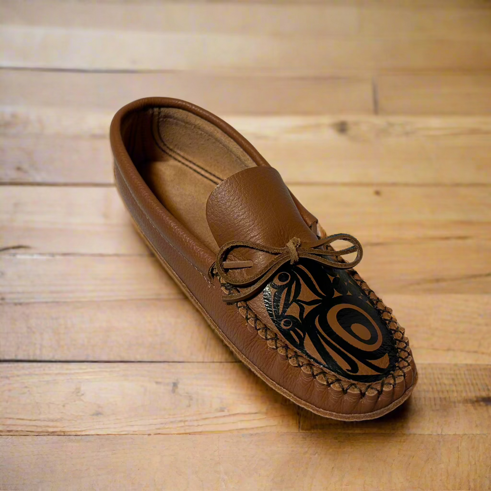 Heavy Cork Bullhide Ski Sole Moccasins