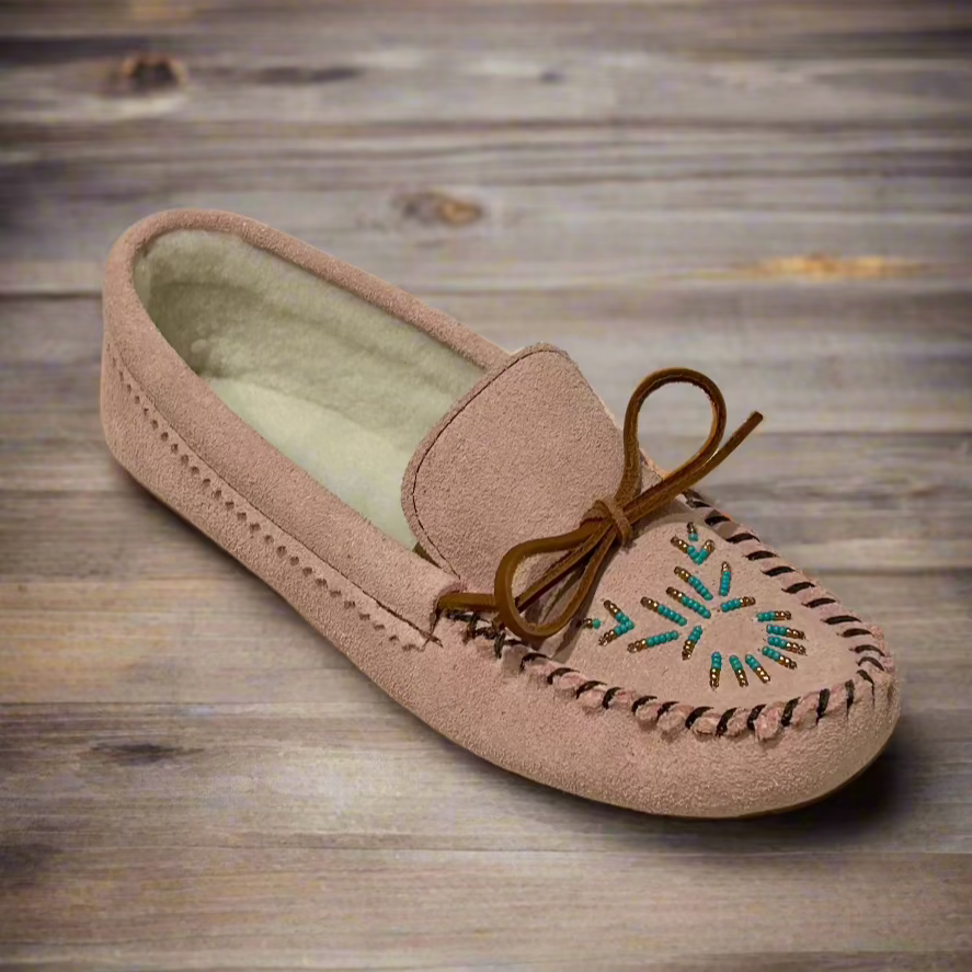 womens pink Spirit Moccasins 