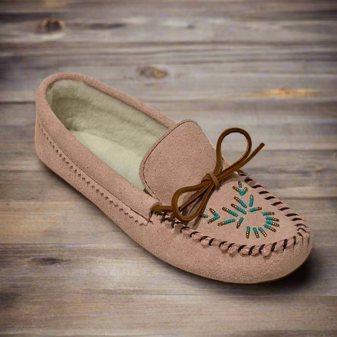 womens pink Spirit Moccasins 