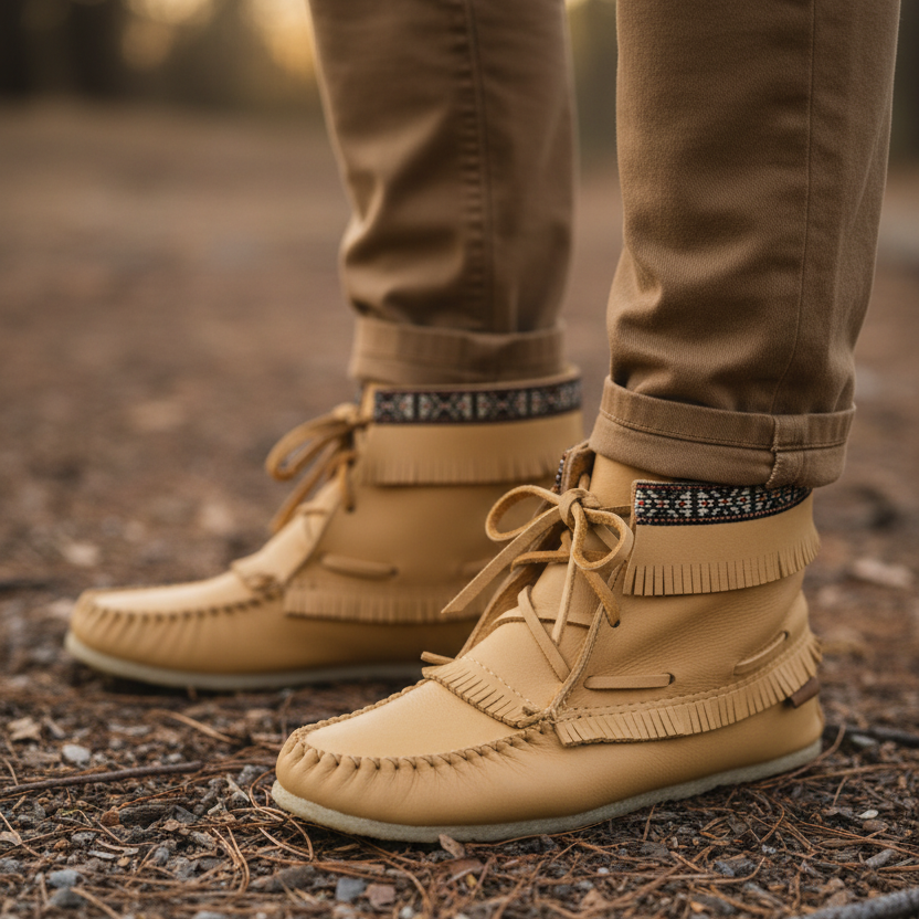 Mens laurentian chief moccasin boots 