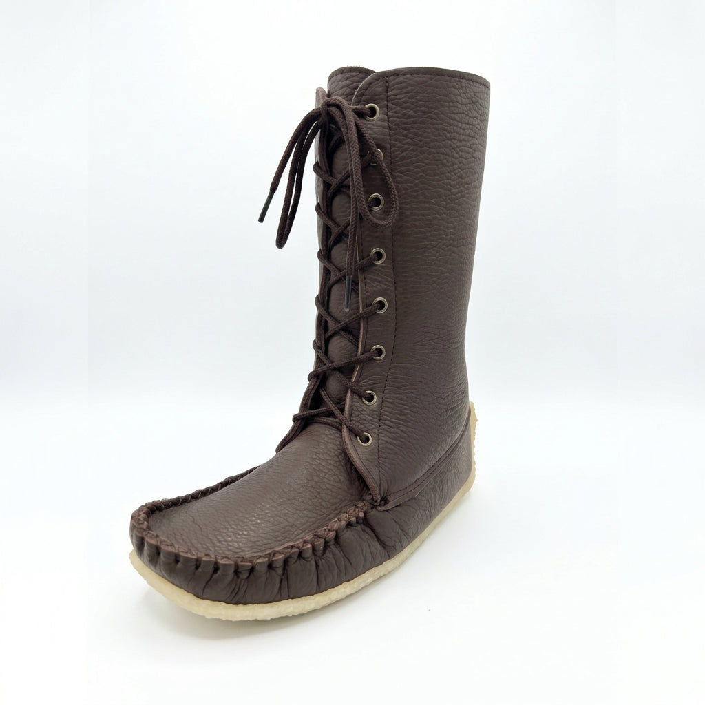 Men's Tecumseh Handcrafted Rocky Oil Leather Snowshoe Boots | Authentic Canadian Made & Sheepskin Lined