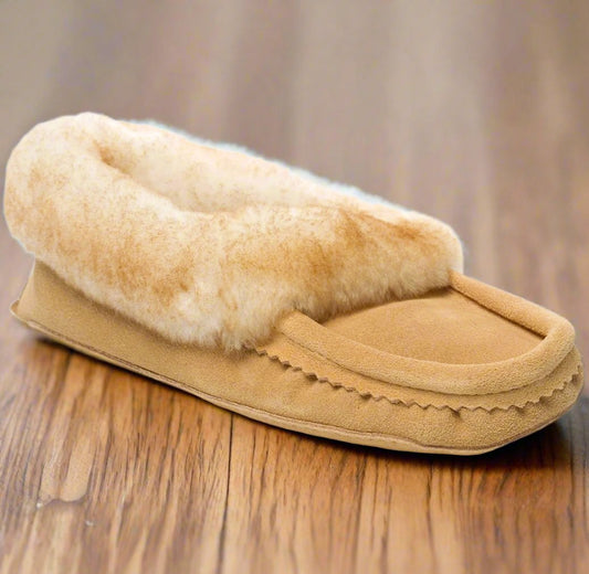 Men's Laurentian Chief Sand Sheepskin Moccasins