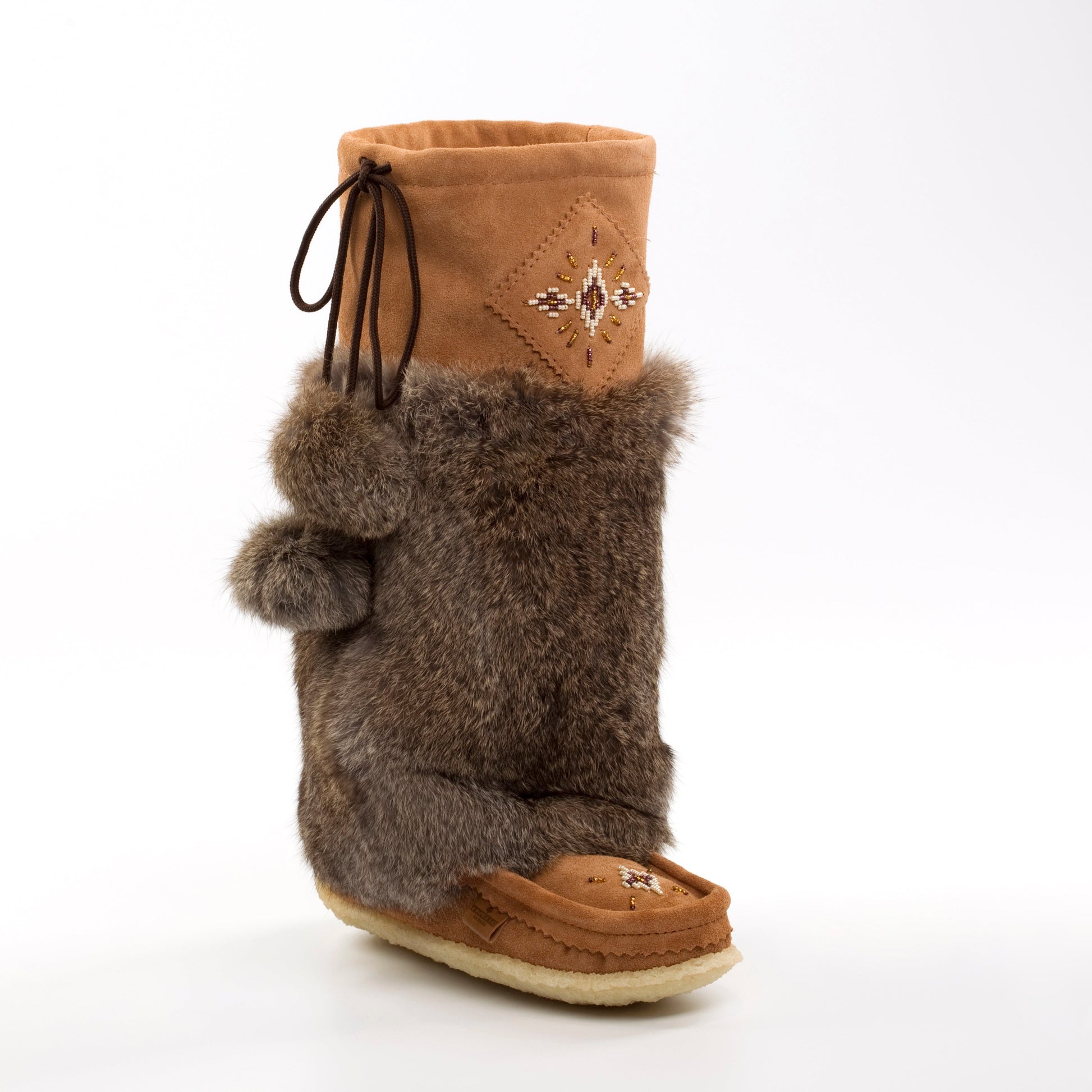 Tecumseh Mukluks Banff Tall in brown suede and Merino Wool