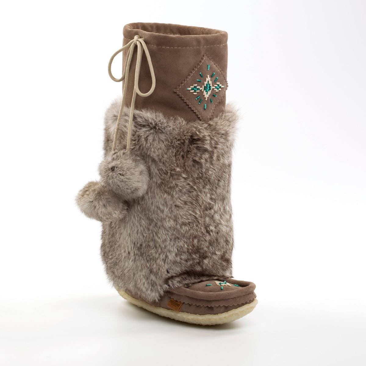 Tecumseh Canada Rimrock Tall Mukluks in Charcoal Suede