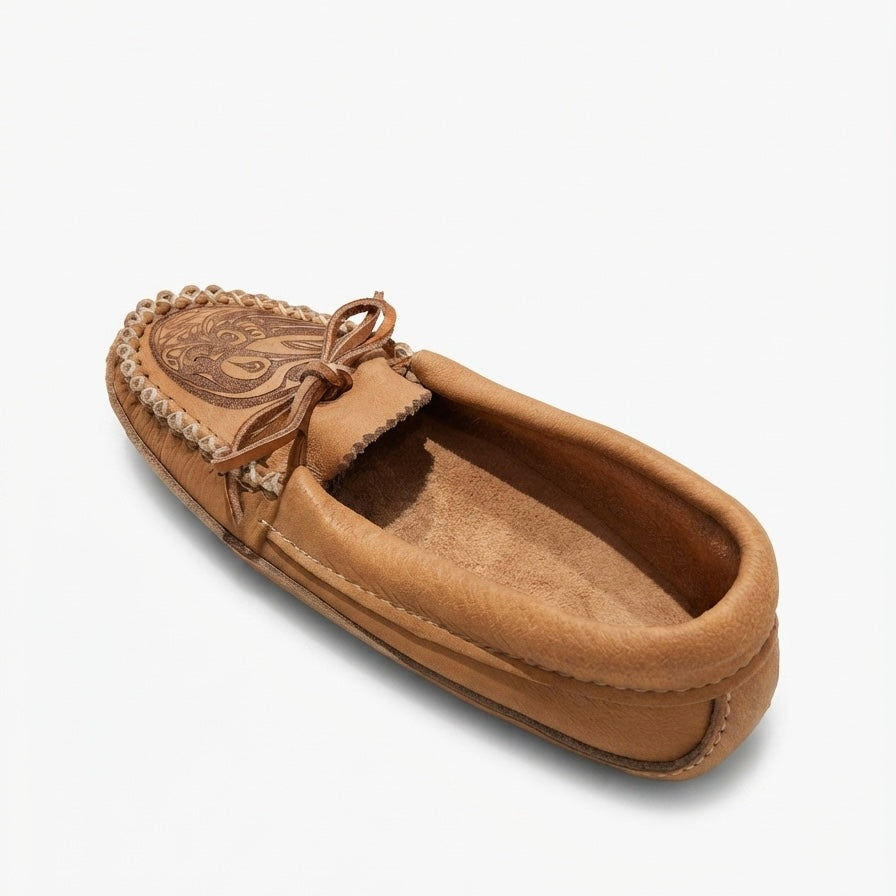 Spirit Moccasins: Women's Hummingbird Moccasins - Genuine Canadian Maple Moose Hide