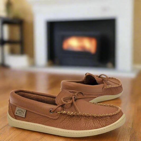 Men's Laurentian Chief Driving Moccasins Made With Canadian Chestnut Leather