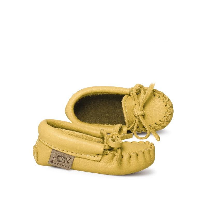 Children's Moosehide Moccasins With Moosehide Sole