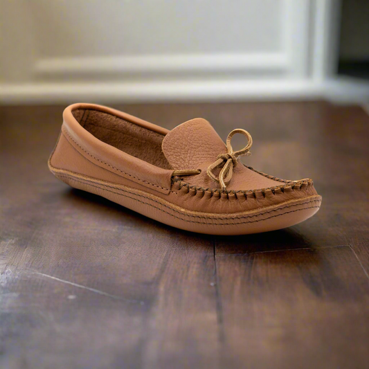 Men's Heavy Cork Bullhide Moccasins With Double Padded Sole - Special Order 2 - 3 Weeks For Delivery